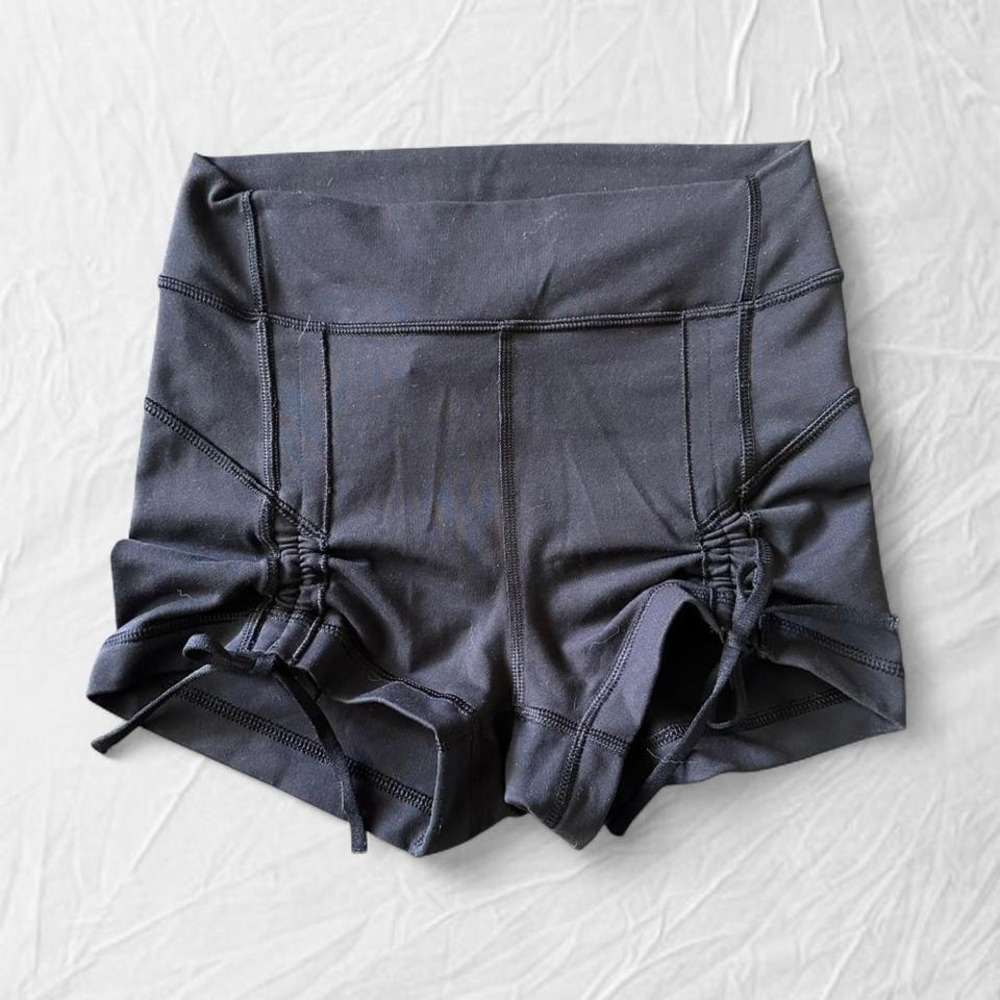 Lululemon black mini shorts